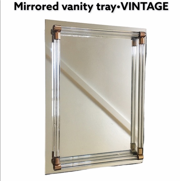 Vintage Other - Mirrored vanity tray